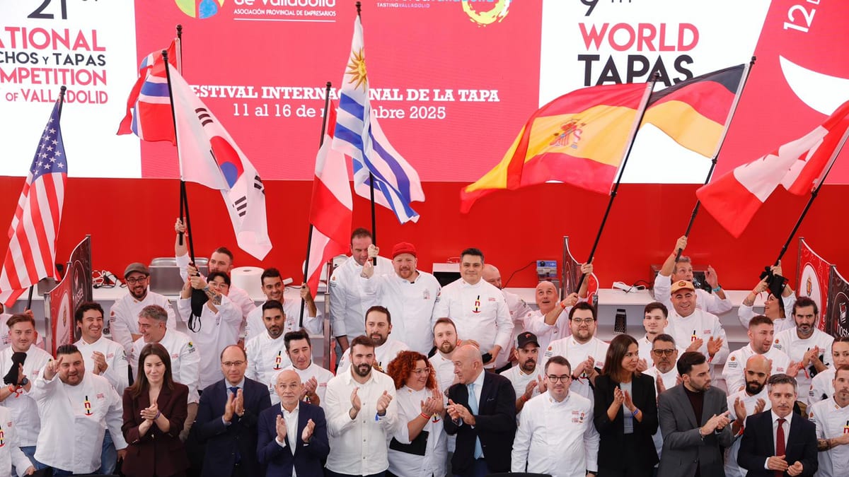 Cartel del XXII Concurso Nacional de Pinchos y Tapas y X Campeonato Mundial de Tapas de Valladolid 2025