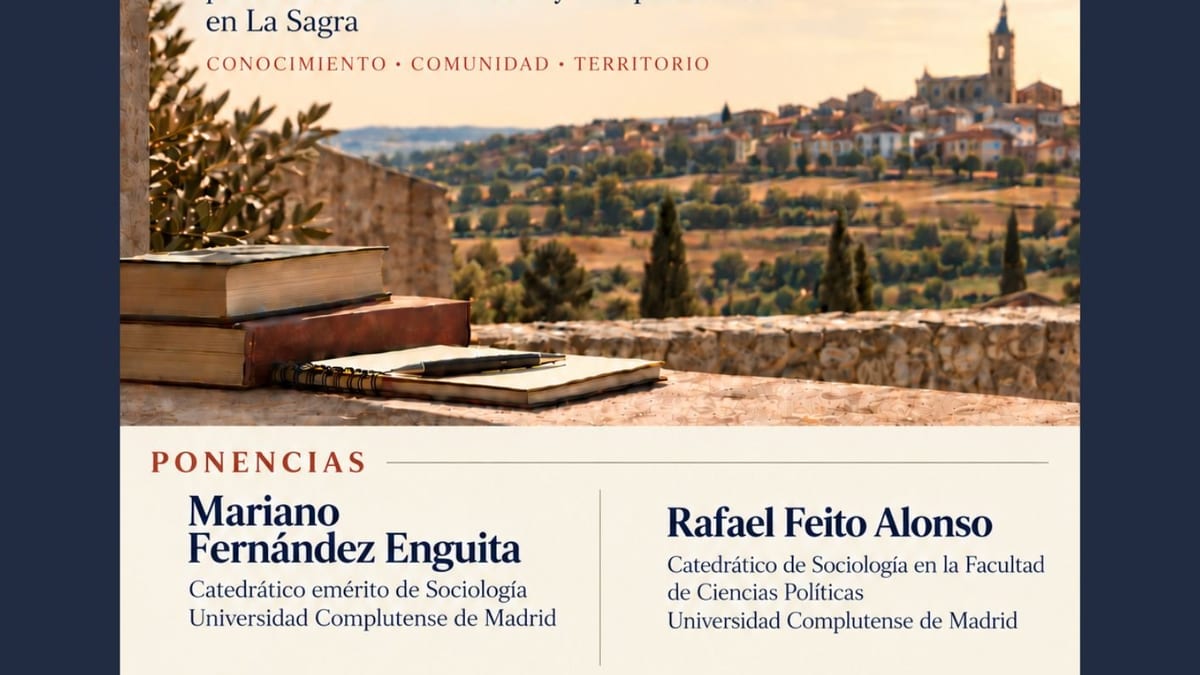Cartel de la I Jornada sobre Educación e Intervención Socioeducativa de Illescas con logos de la Sociedad de Filosofía y Ayuntamiento