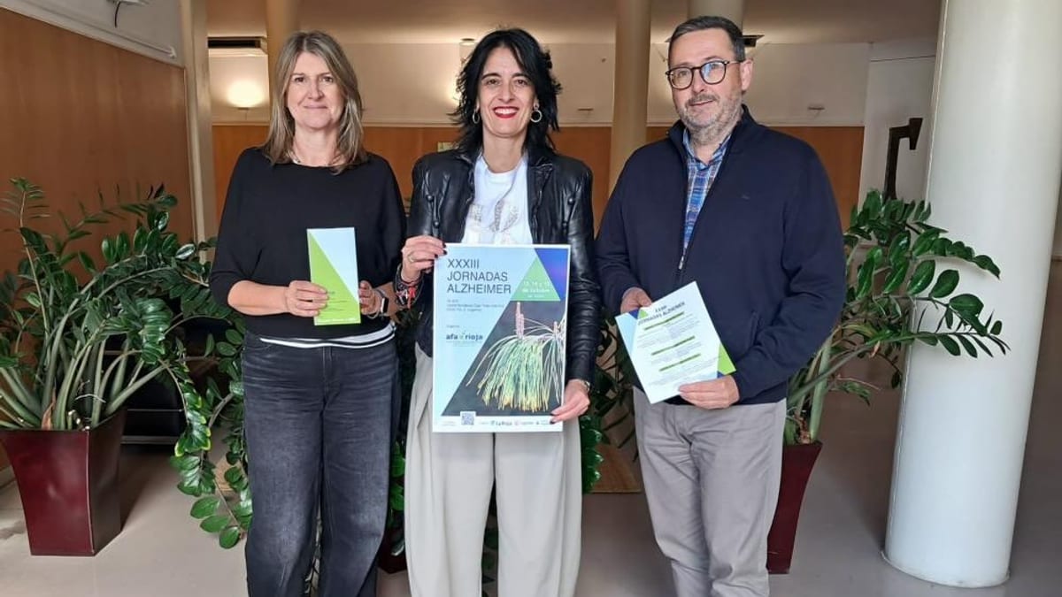 Cartel de las XXXIII Jornadas Alzheimer organizadas por AFA Rioja y el Ayuntamiento de Logroño