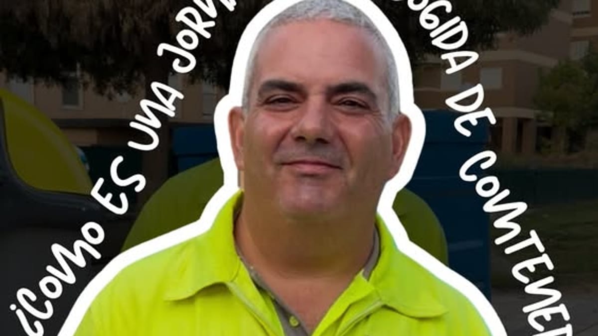 José Luis conductor del camión de recogida de basura en Humanes de Madrid