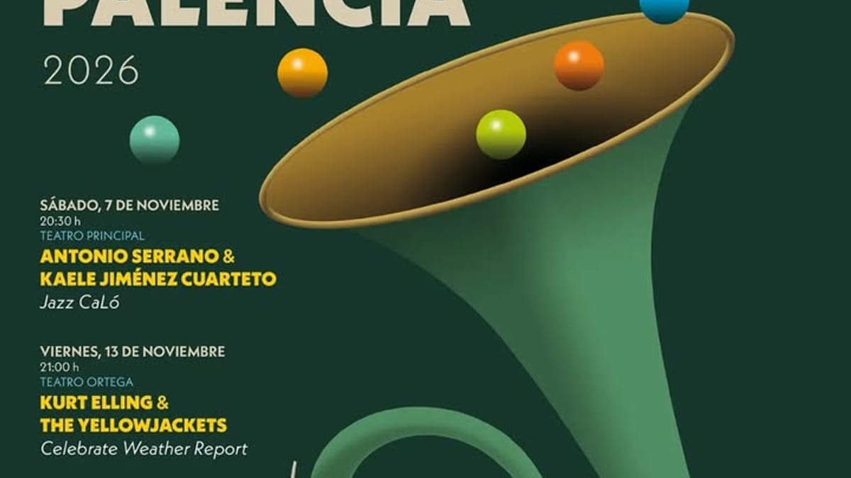 Cartel del XIII Festival Internacional Jazzpalencia 2026 con fechas de conciertos en noviembre