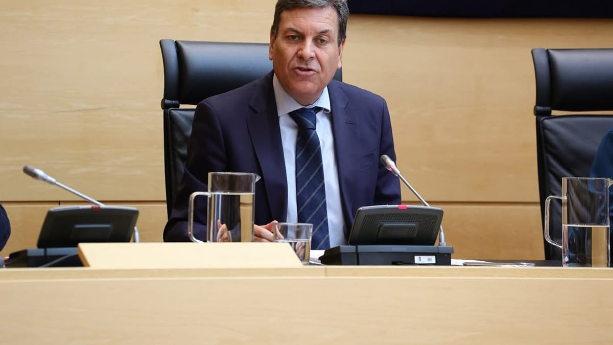 Carlos Fernández Carriedo durante la presentación de los Presupuestos 2027 en las Cortes de Castilla y León