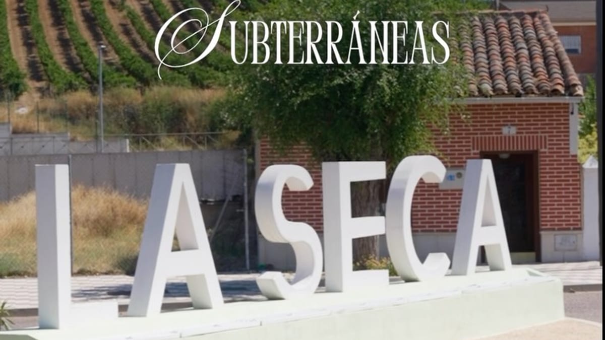 Vista de bodegas subterráneas de La Seca, Valladolid, construcción del siglo XVIII en la Ruta del Vino de Rueda