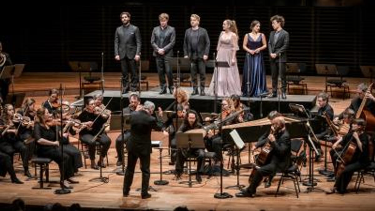 Cartel promocional de 'Riccardo Primo' de Händel con Les Arts Florissants en Les Arts Valencia