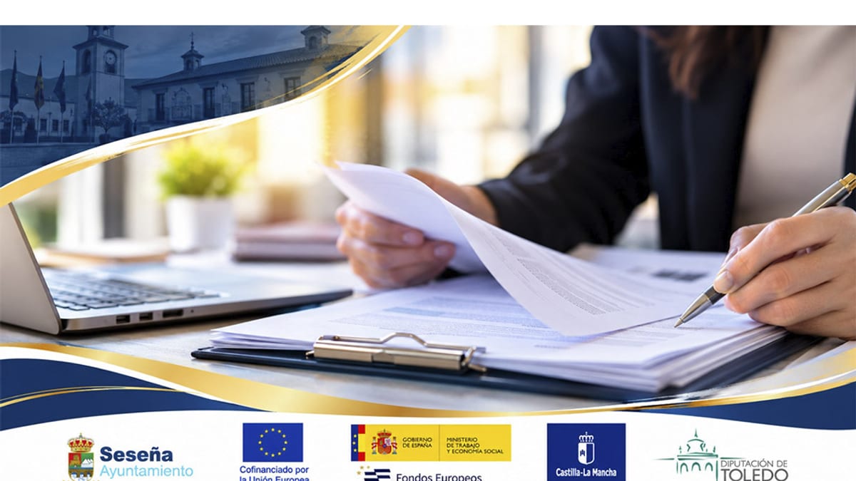 Cartel informativo del Ayuntamiento de Seseña sobre las listas provisionales del Programa de Apoyo Activo al Empleo 2026