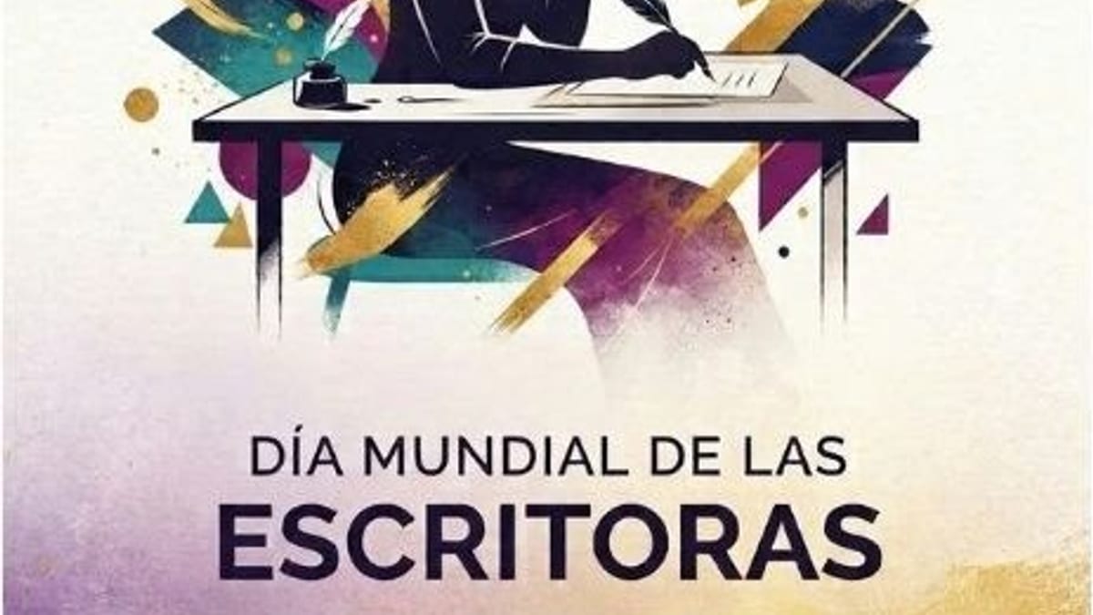 Cartel del Día Mundial de las Escritoras organizado por el Ayuntamiento de Logroño