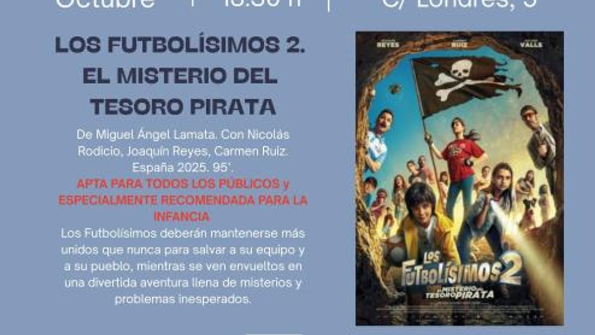 Cartel promocional de Los Futbolísimos 2: El misterio del tesoro pirata
