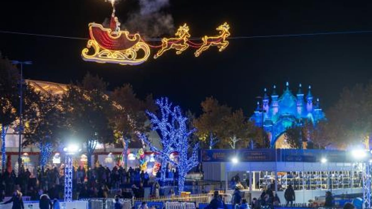 Parque temático Mágicas Navidades con vuelo de Santa Claus en Torrejón de Ardoz