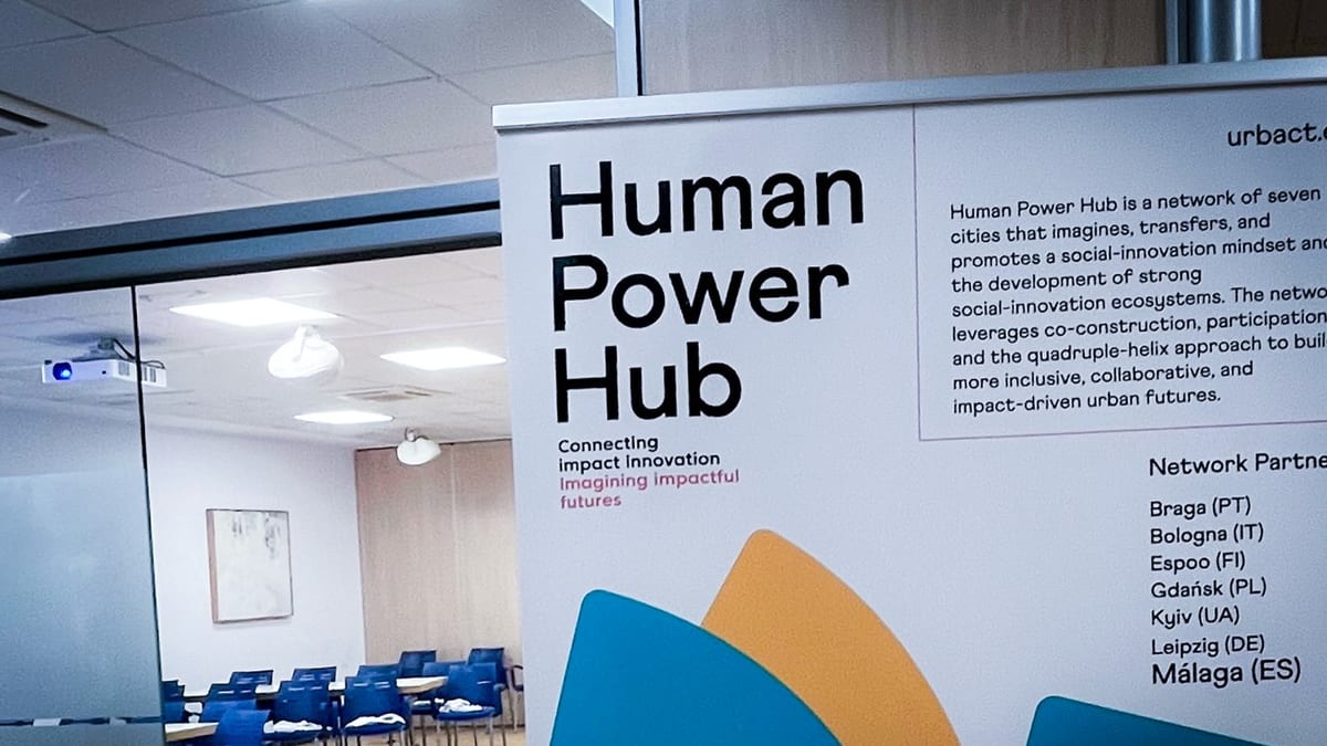 Mar Torres, edila de Málaga Participa, durante la inauguración de las segundas jornadas del Human Power Hub Transfer Network con representantes de ciudades europeas