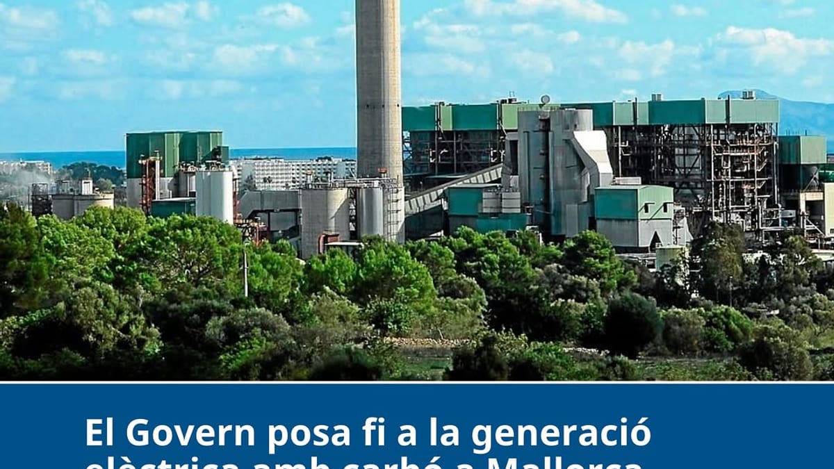 Central térmica es Murterar en Alcúdia, Mallorca, que cierra definitivamente su generación con carbón