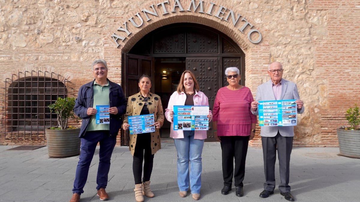 Cartel promocional del Maratón del Mayor de Torrijos con actividades para personas mayores