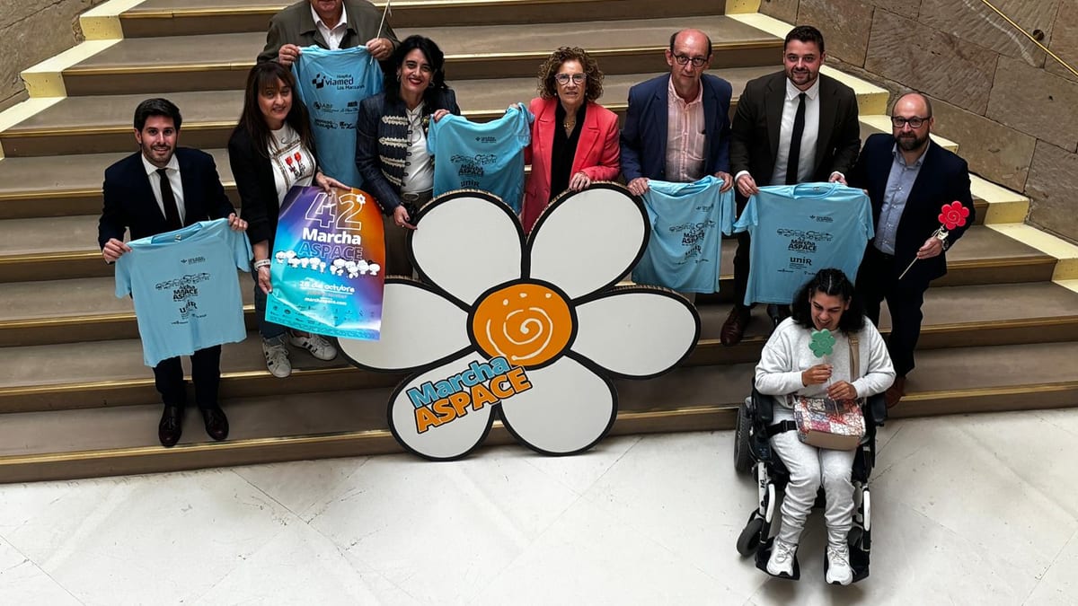 Cartel de la 42.ª Marcha Aspace de Logroño, evento solidario del 25 de octubre