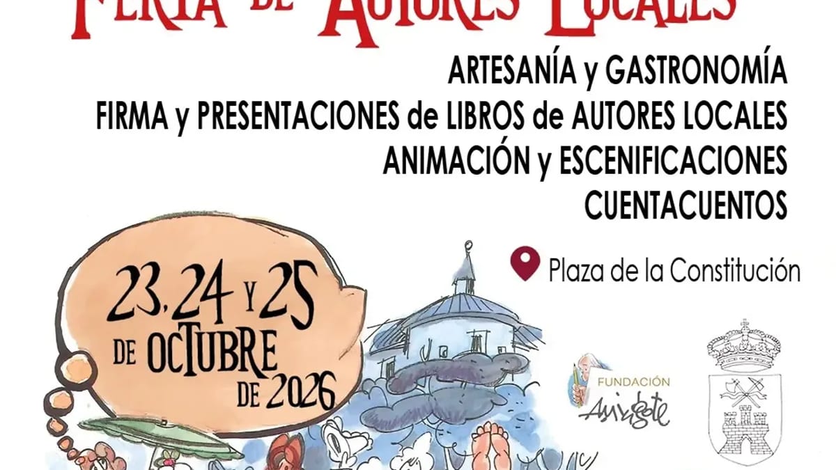 Cartel del Mercado de Fernando VI y Feria de Autores Locales de Villaviciosa de Odón, 23-25 de octubre de 2026, en la Plaza de la Constitución