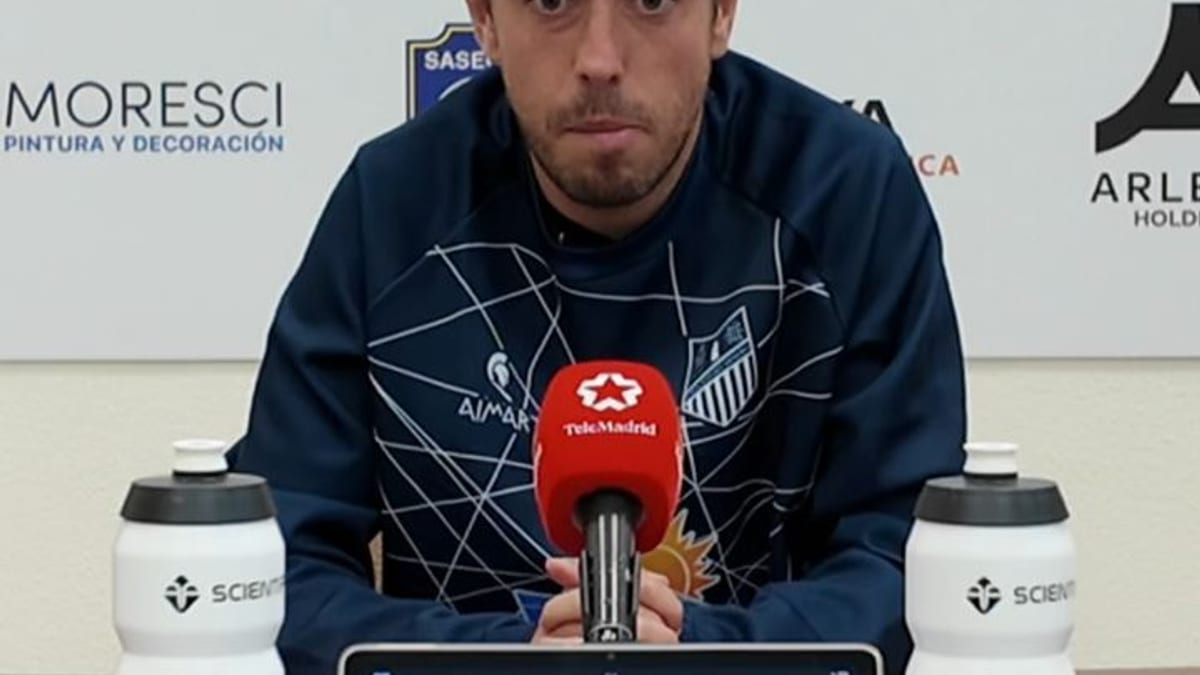 Miguel Zárate durante sus declaraciones en la previa de la Copa del Rey de Navalcarnero