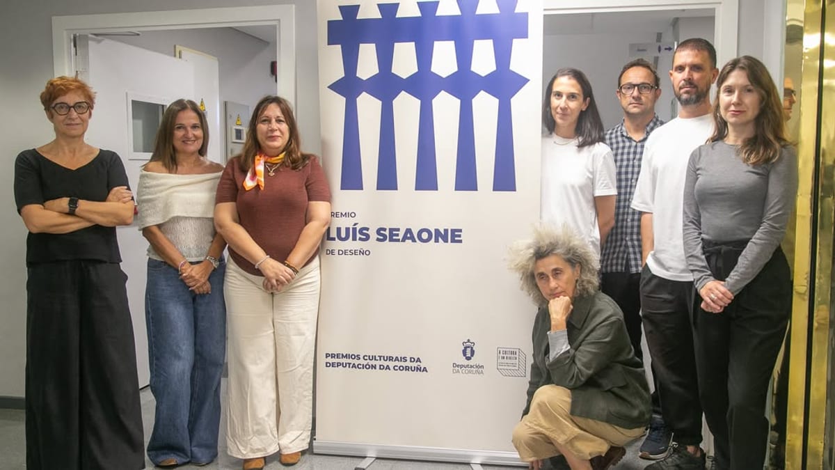 Cartel del premio Luis Seoane de diseño de los Premios Culturais de la Diputación de A Coruña