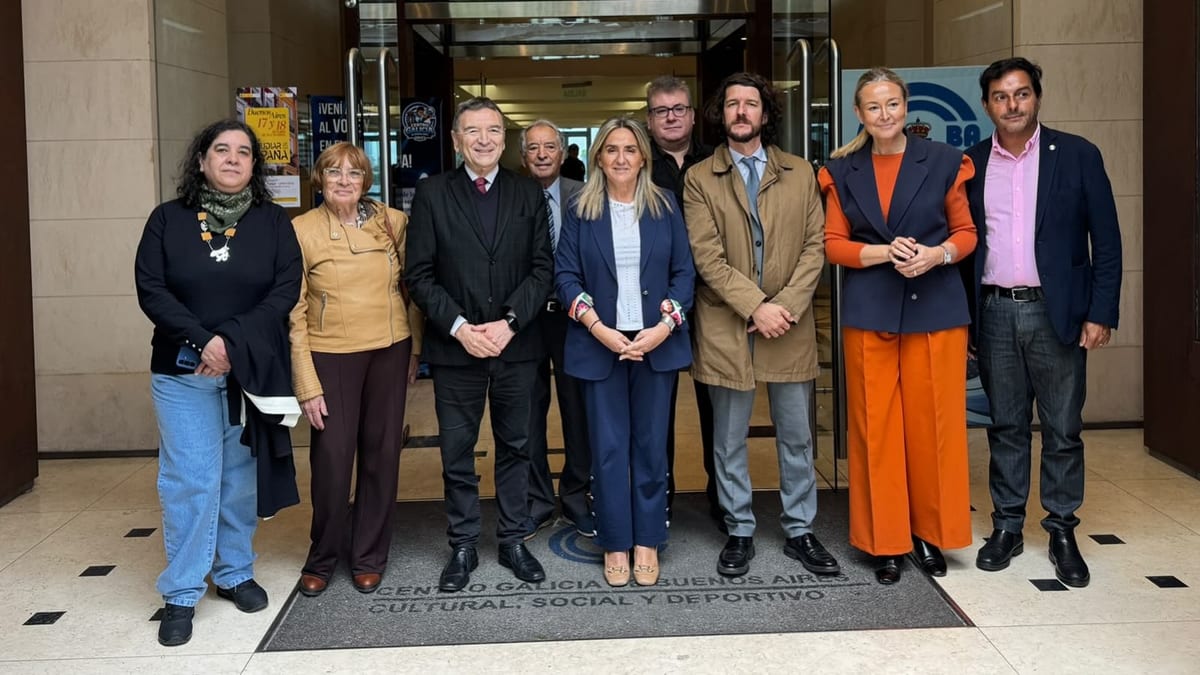 Ministra Milagros Tolón visita el Centro Galicia de Buenos Aires durante su viaje oficial a Argentina