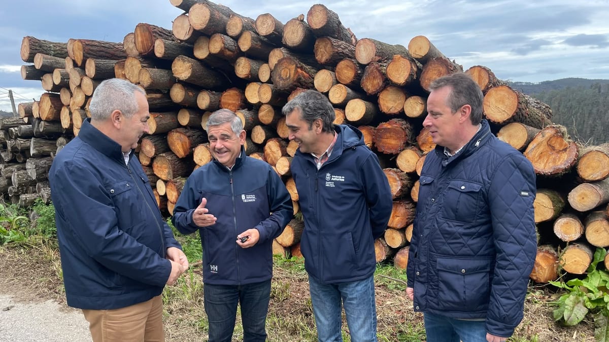 Visita de autoridades de la Consejería de Medio Rural a Taramundi para inspeccionar infraestructuras rurales