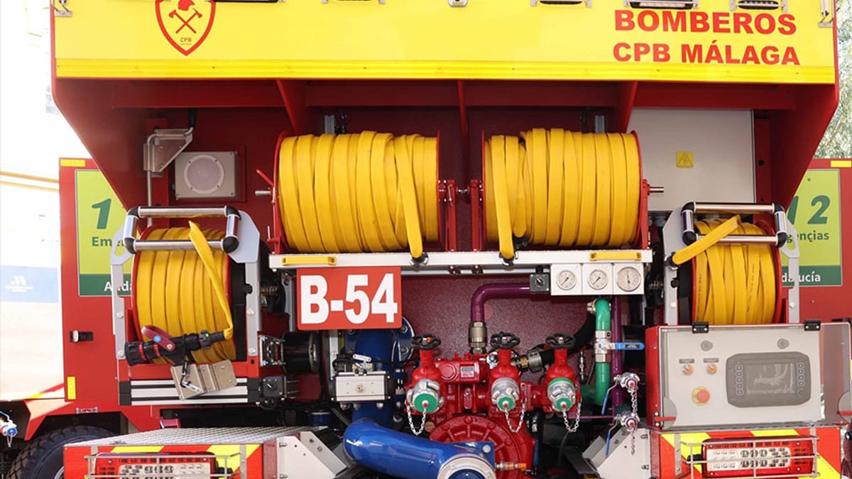 Vehículo de emergencias de Bomberos y Agencia de Emergencias 112 Andalucía