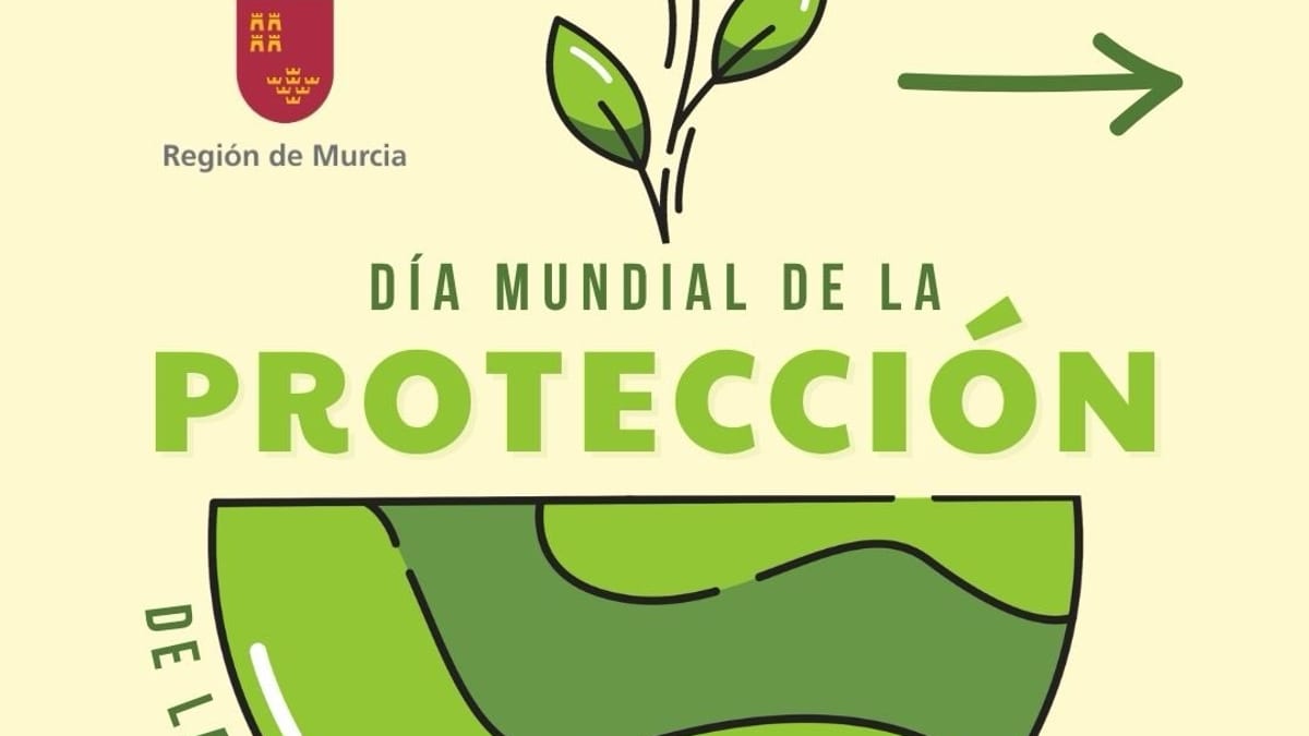 Cartel del Día Mundial de la Protección de la Naturaleza de la Región de Murcia con mensaje 'Conócela. Protégela'