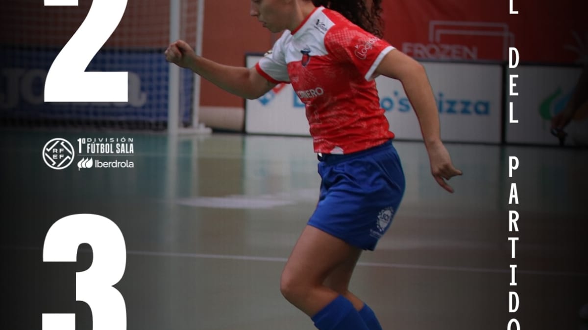 Resultado final del partido de Primera División Iberdróla de Futsal con el logo del Ayuntamiento de Navalcarnero