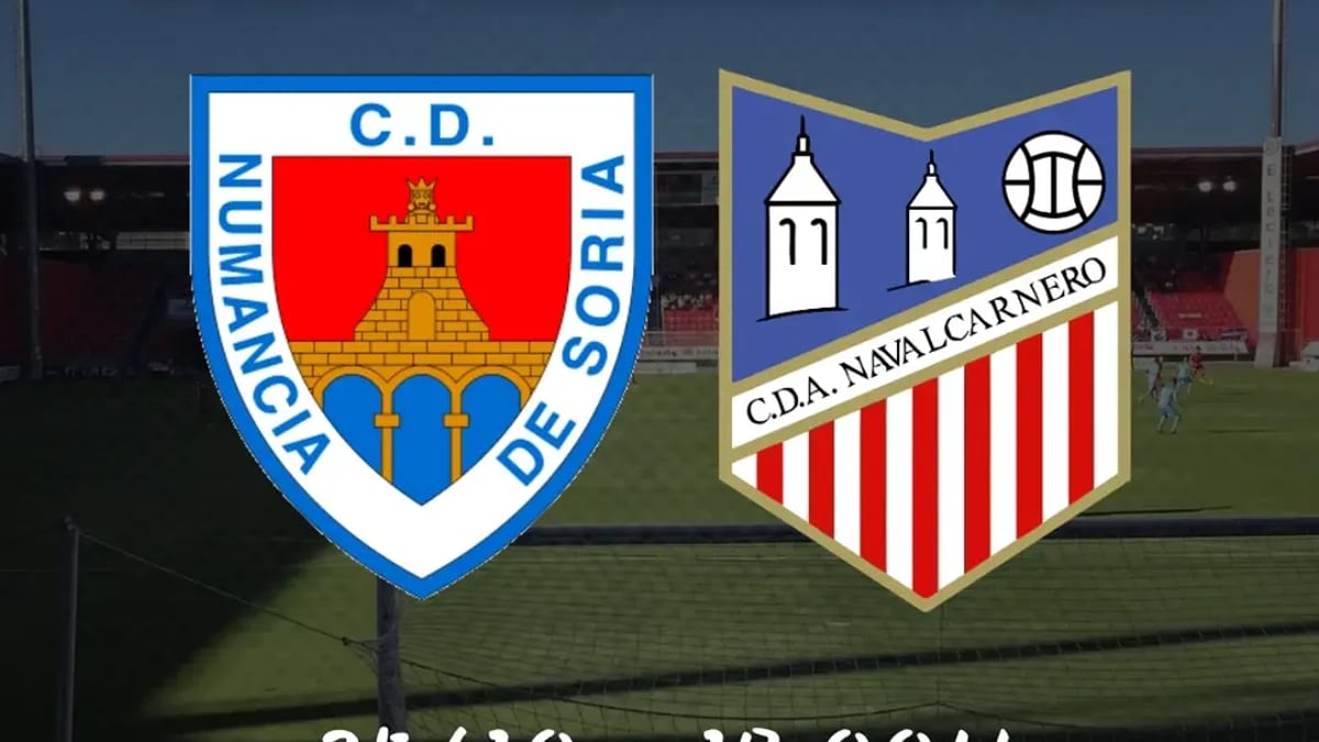 Cartel del partido CD Numancia vs CD Navalcarnero jornada 8, domingo 24 de octubre a las 17:00 horas en el Nuevo Estadio Los Pajaritos