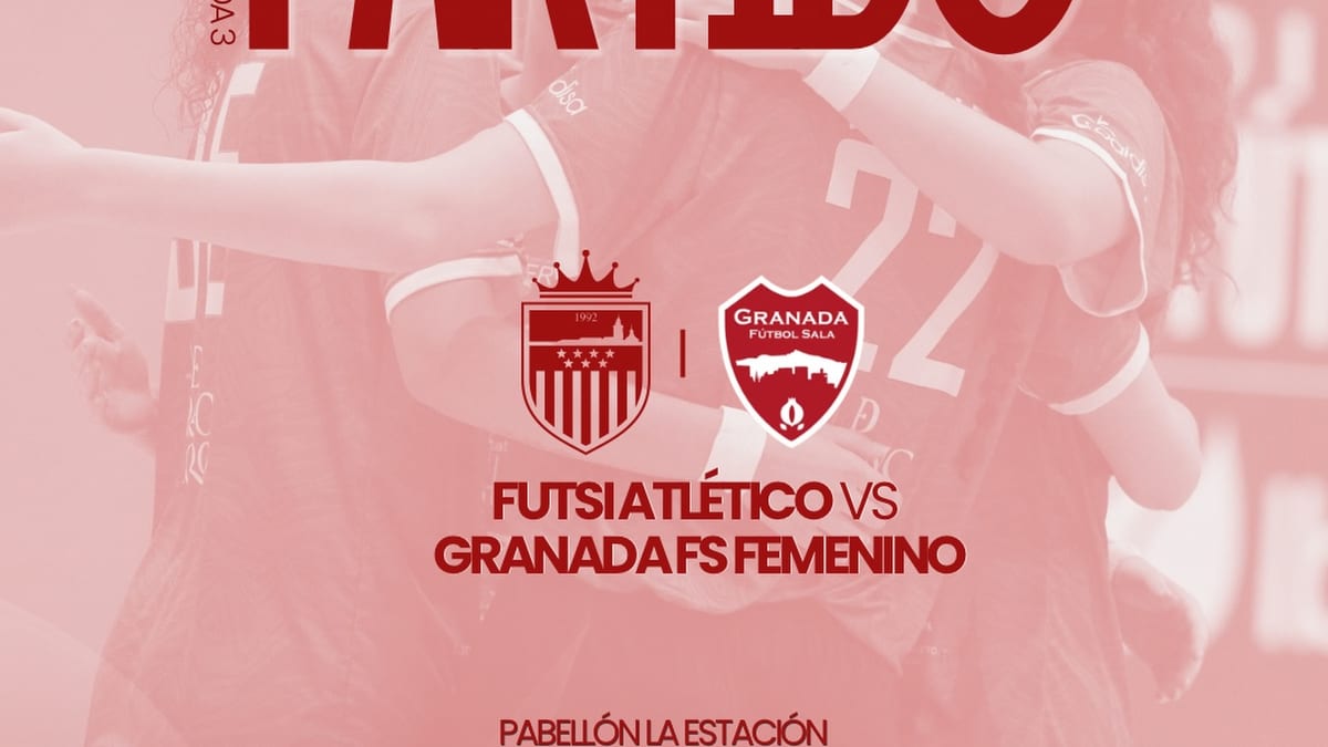 Cartel del partido de futsal entre Navalcarnero Futsi y Granada FS Femenino de la jornada 3 de 2 División