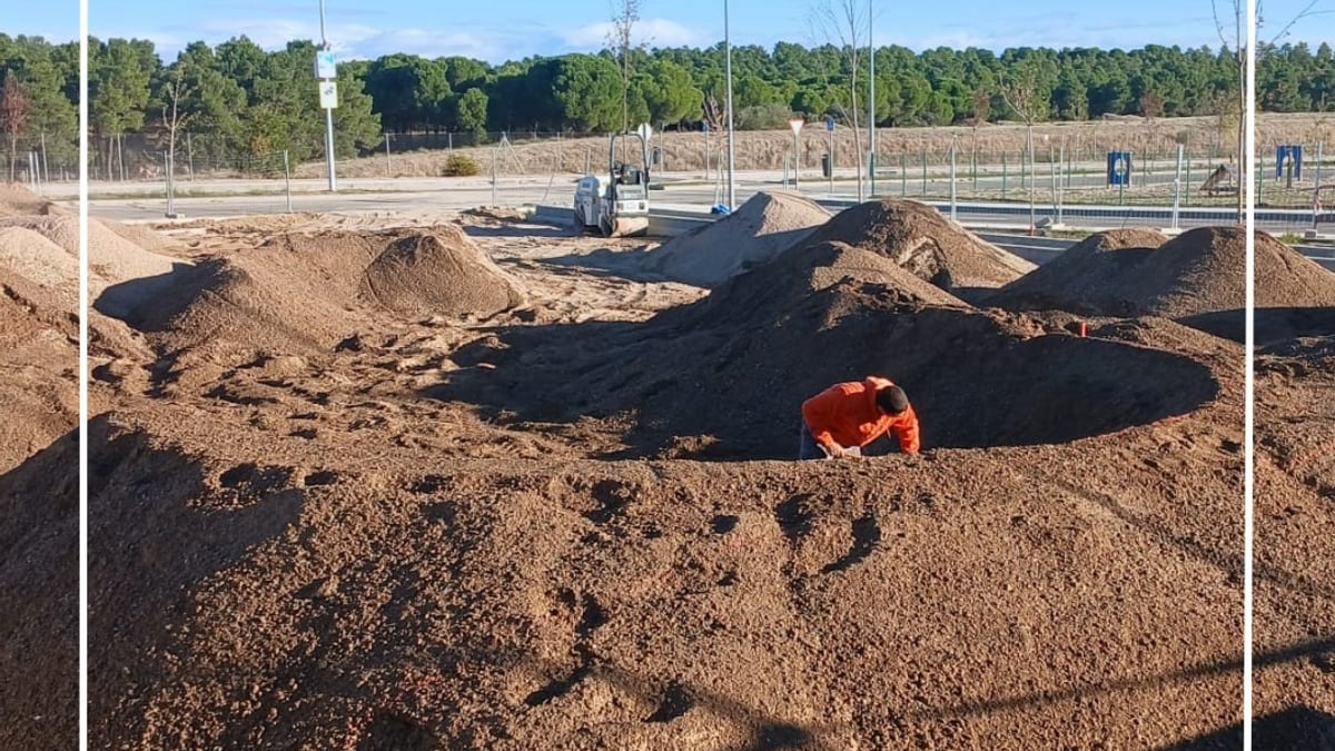 Trabajos de mejora en El Pinar: repintado de pasos de peatones y acondicionamiento de espacios de recreo