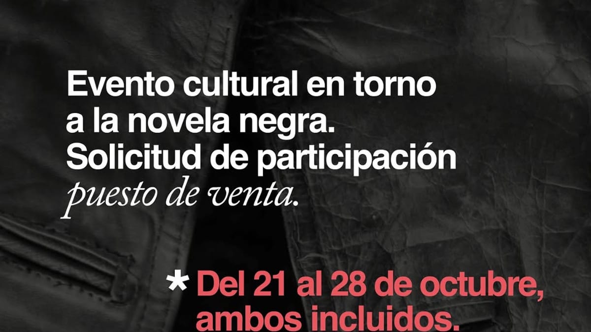 Cartel del evento Negroviedo 2026, encuentro cultural sobre novela negra en Oviedo