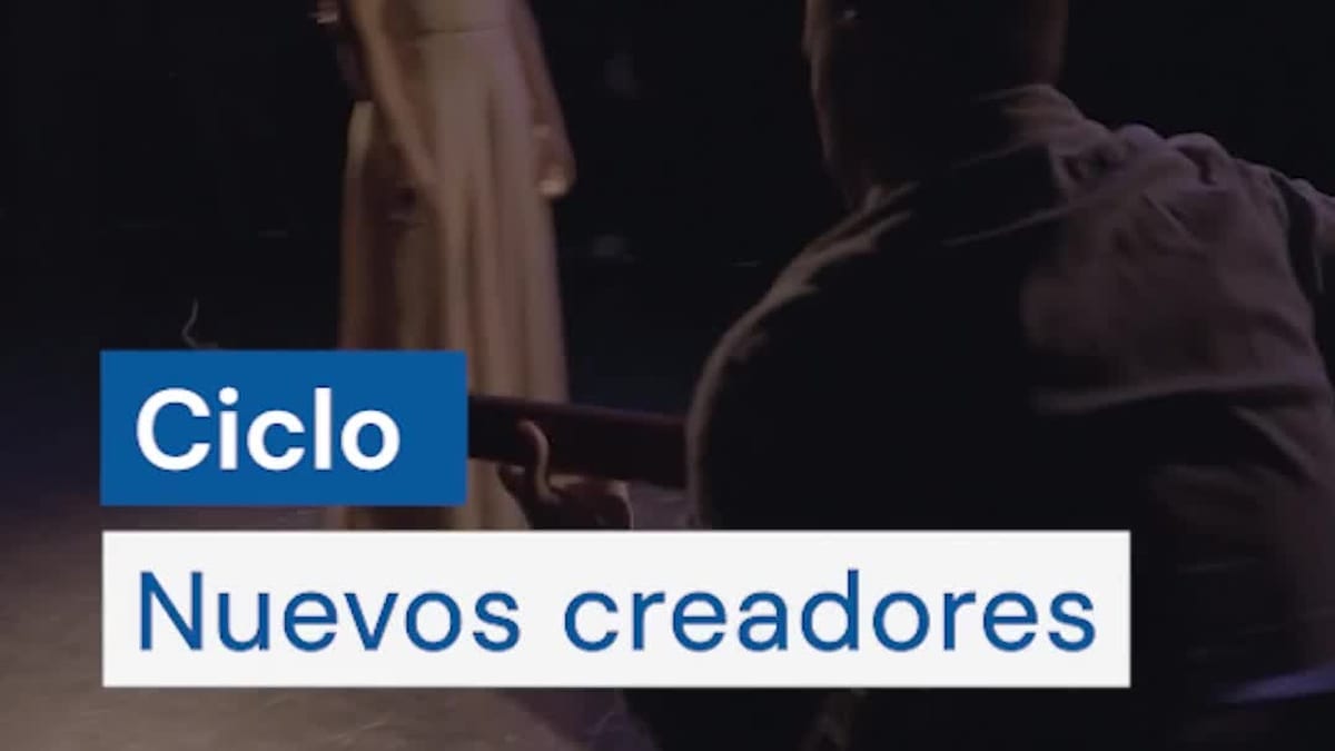 Cartel de la segunda edición de 'Nuevos Creadores' en Centro Danza Matadero con información del ciclo de danza
