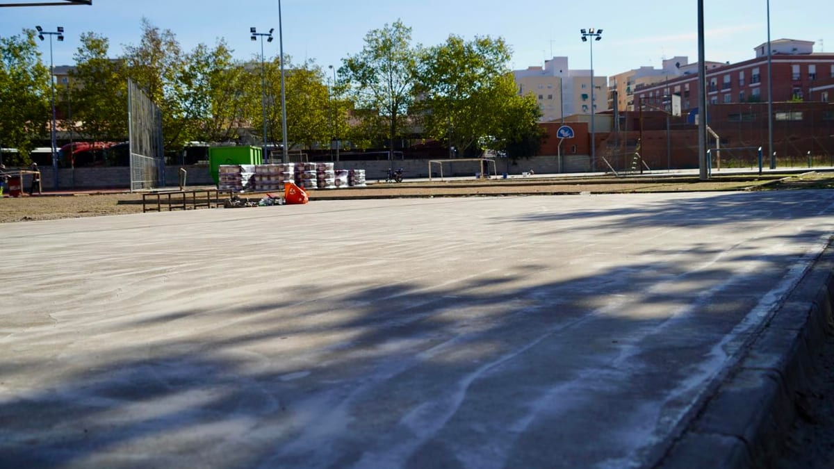 Obras de mejora y acondicionamiento de las pistas deportivas municipales María Auxiliadora de Badajoz