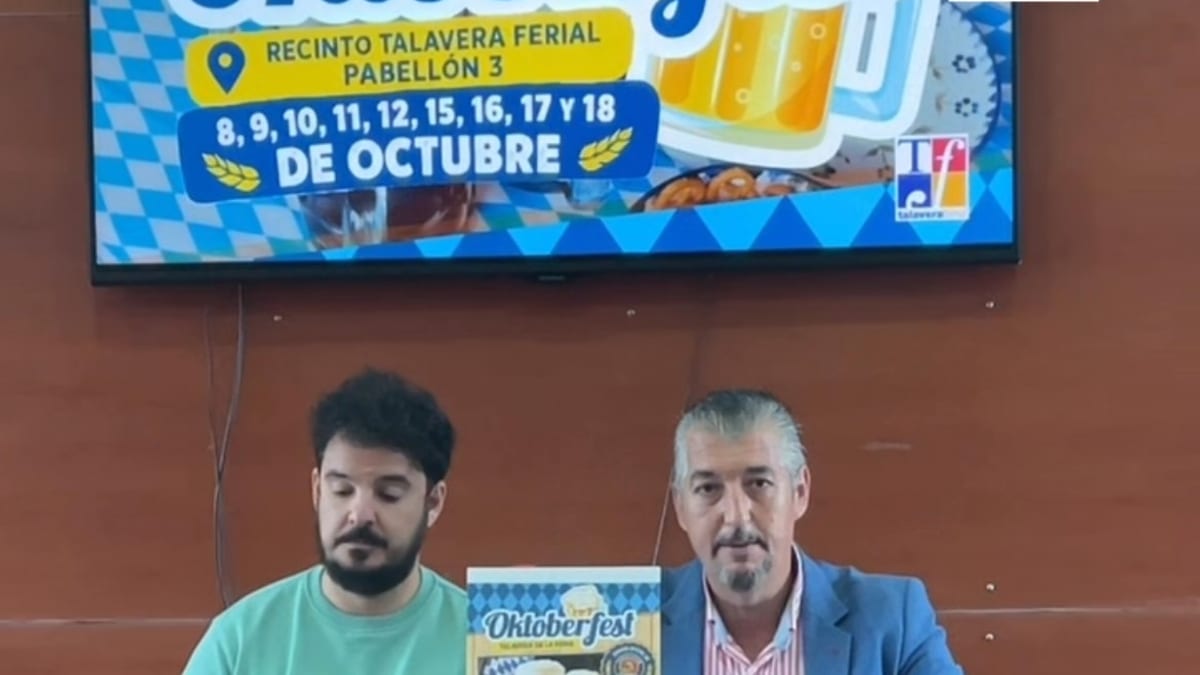 Cartel de presentación del Oktoberfest en el Recinto Talavera Ferial, Pabellón 3, del 8 al 18 de octubre