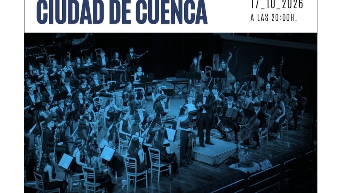 Cartel del concierto de encuentro de formaciones orquestales de Cuenca, 17 de octubre de 2026 a las 20:00 horas en el Auditorio de Cuenca
