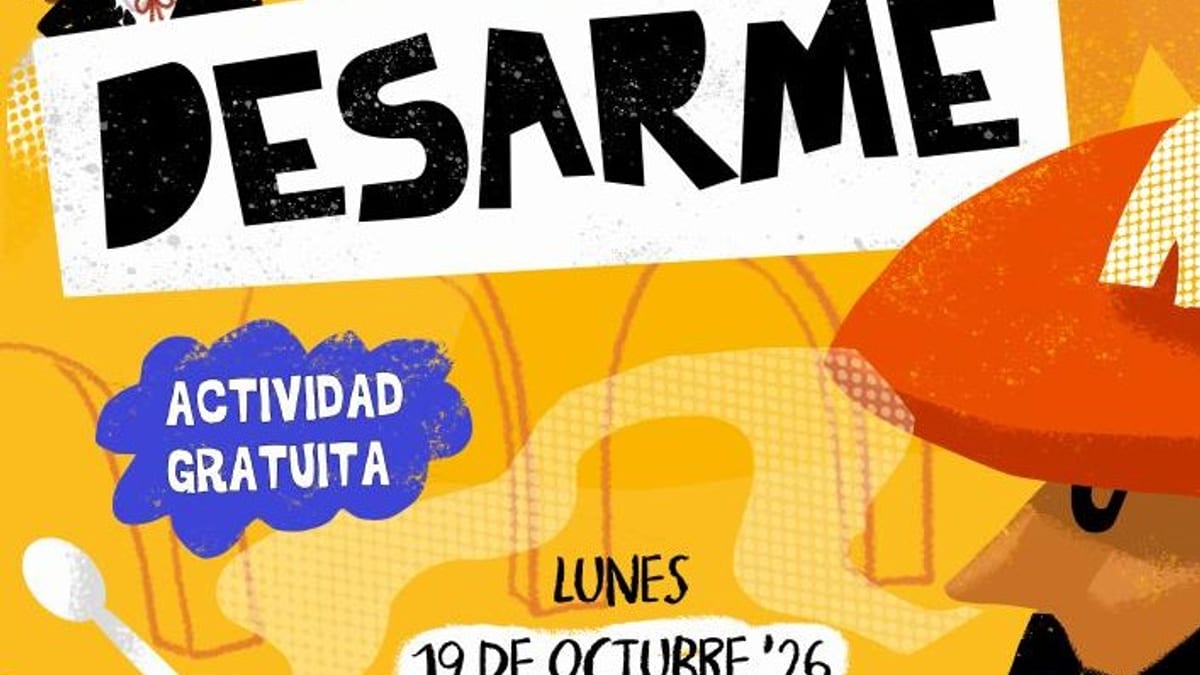 Cartel de la actividad infantil Nora y Misión Desarme organizada por el Ayuntamiento de Oviedo