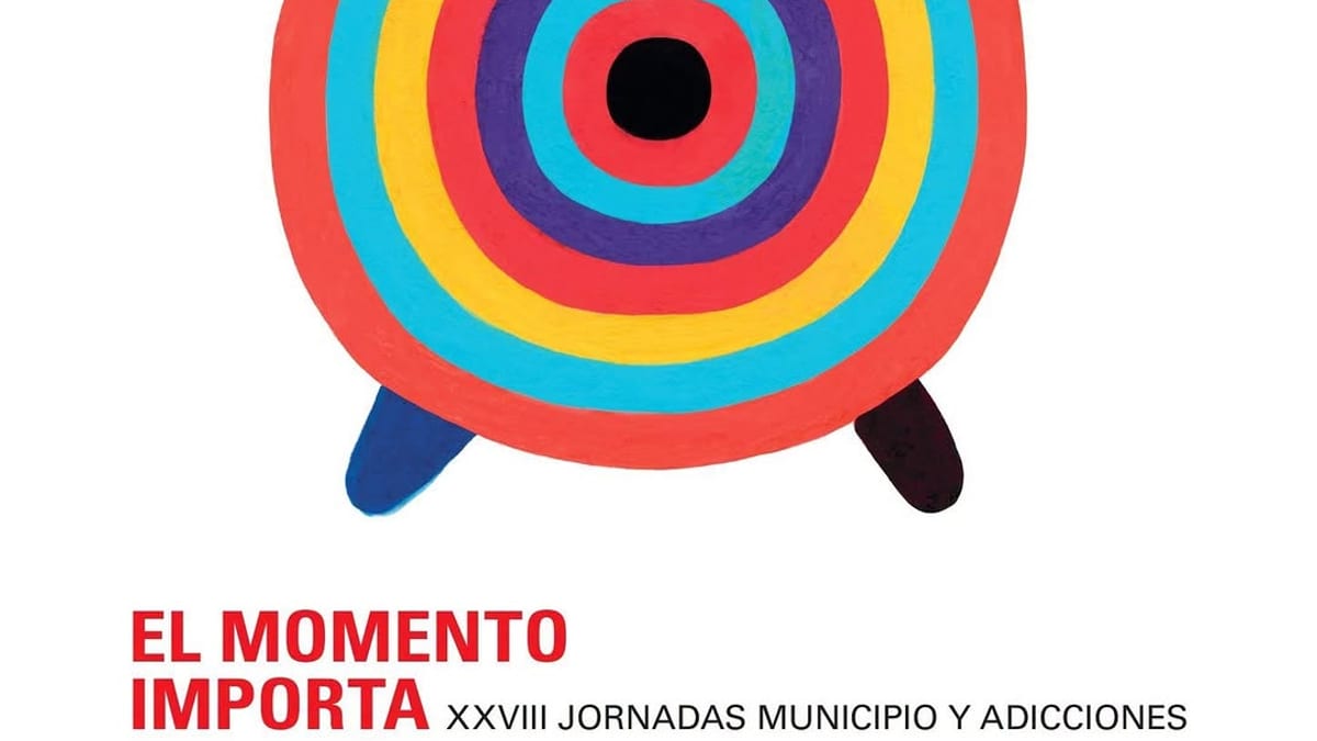 Cartel informativo de las XXVIII Jornadas Municipio y Adicciones de Oviedo, 17 y 18 de noviembre de 2026