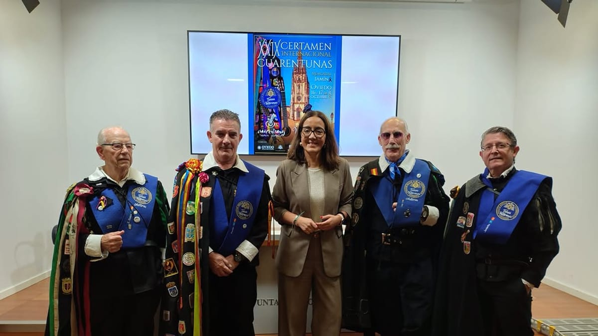 Cartel del XXIX Certamen Internacional de Cuarentunas Memorial Jamín en Oviedo