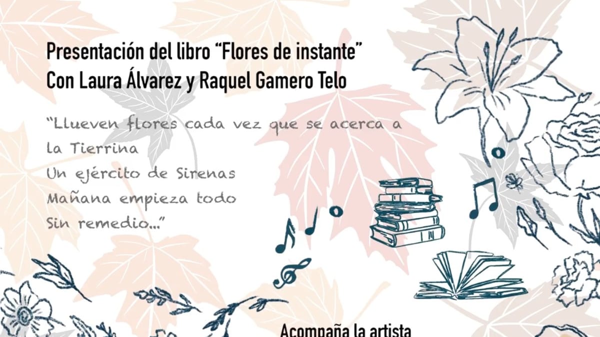 Cartel del concierto y recital poético «Versos contra las cuerdas» del Día de las Escritoras en Cáceres, con información del evento y fragmentos poéticos