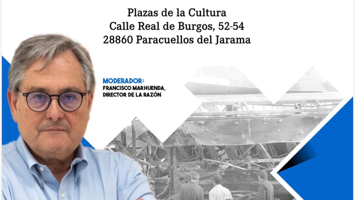 Cartel del acto 12 vidas, una herida permanente en Paracuellos del Jarama, con información sobre la exposición y coloquio del 3 de noviembre