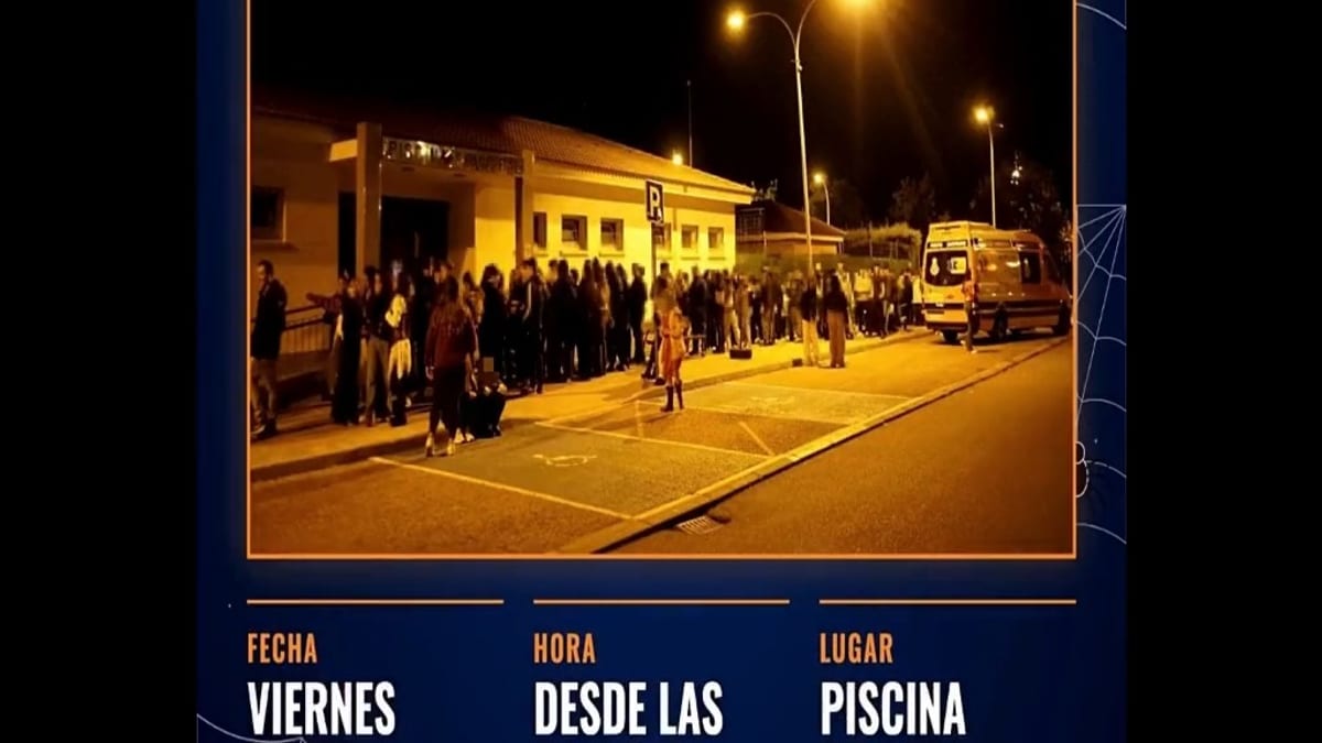 Cartel promocional del Pasaje del Terror de Halloween en Torrijos, con información de fecha 30 de octubre y horario desde las 20:00 h en la Piscina de Verano