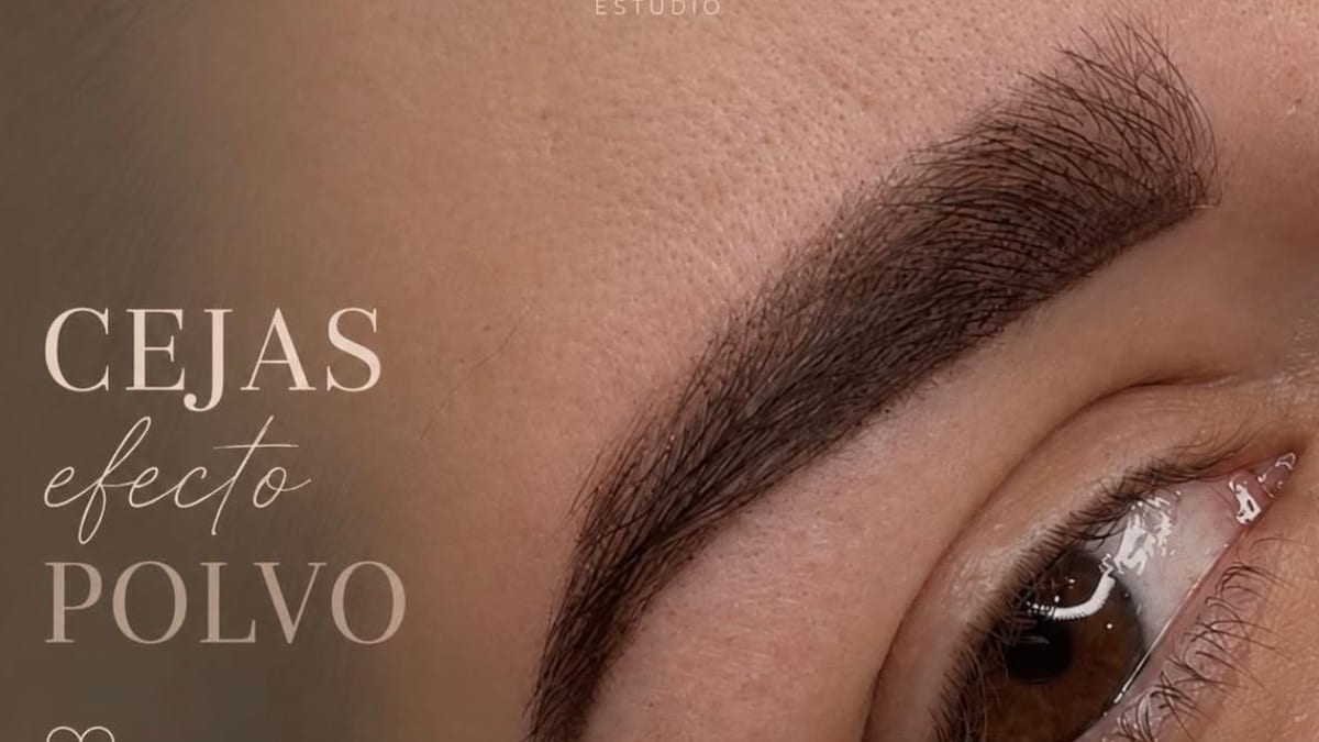 Patricia Cazorla Estudio: cejas con efecto polvo natural, suave y atemporal mediante micropigmentación