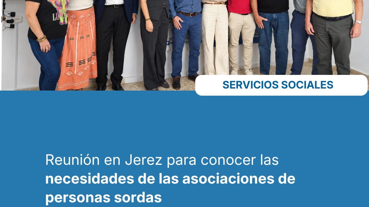 Reunión en Jerez de la diputada Paula Conesa con representantes de las asociaciones Apesorge, Gapemaso y Ajemusor de personas sordas