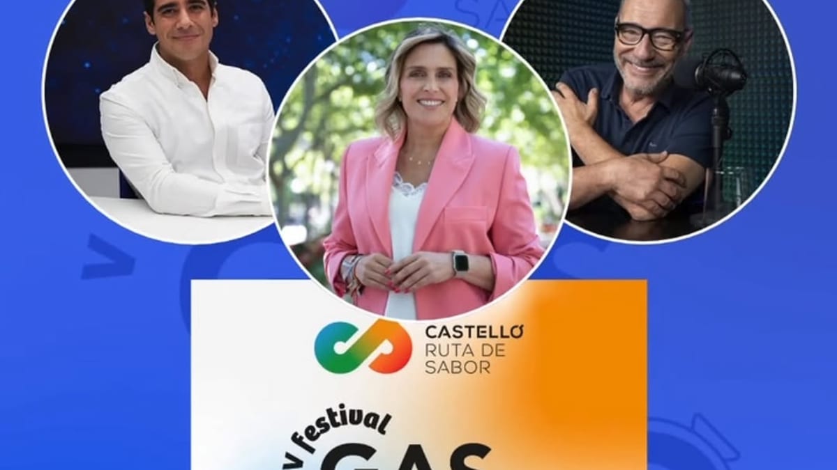 Cartel de la V Fira Gastronòmica Castell Ruta de Sabor en Peñíscola, 23-25 de octubre, con Alberto Herrera, Goyo González y Marta Barrachina