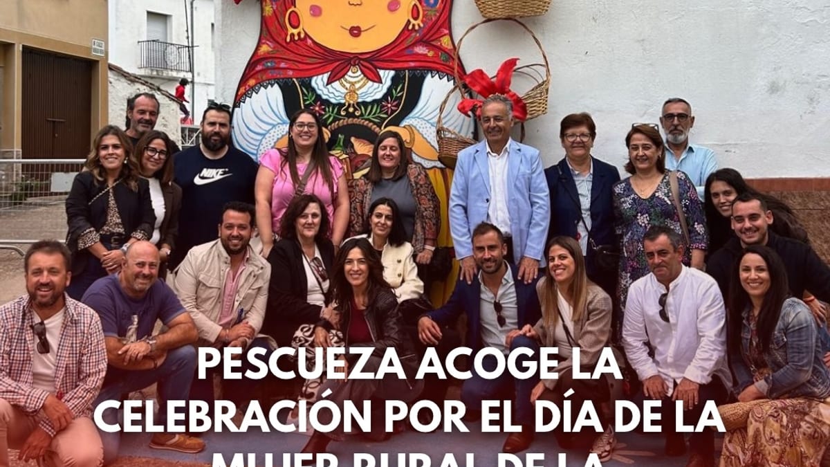 Cartel del XXIV Encuentro de Mujeres de la Mancomunidad Rivera de Fresnedosa celebrado en Pescueza con participación de la Diputación de Cáceres