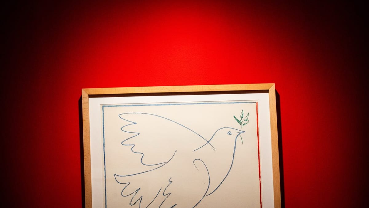 Cartel de la exposición 'Picasso. Propaganda y activismo político' en el Museo Casa Natal de Pablo Ruiz Picasso de Málaga