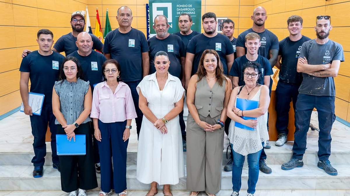 Trabajos de rehabilitación patrimonial en Fuerteventura del plan de empleo Memoria Viva 2025