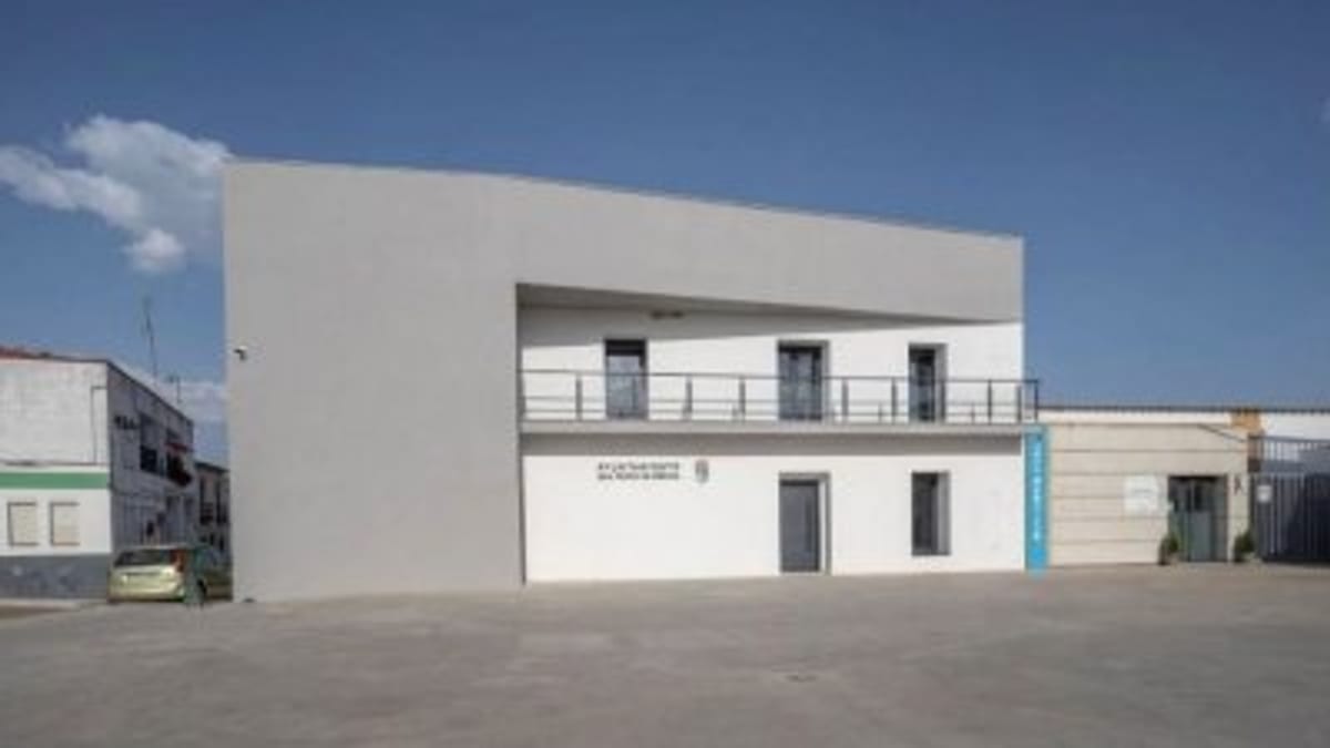 Plaza de España en San Pedro de Mérida, proyecto de adecuación y ampliación licitado por la Diputación de Badajoz