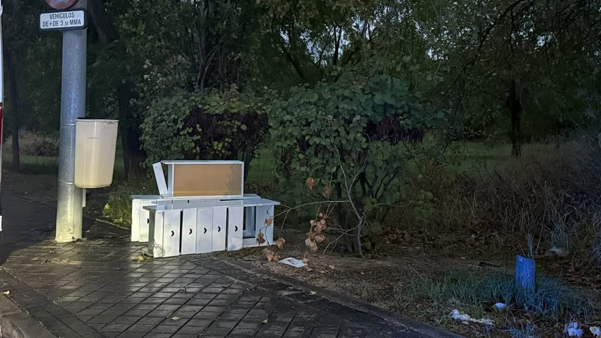 Acción de Policía Local contra vertidos ilegales en Coslada