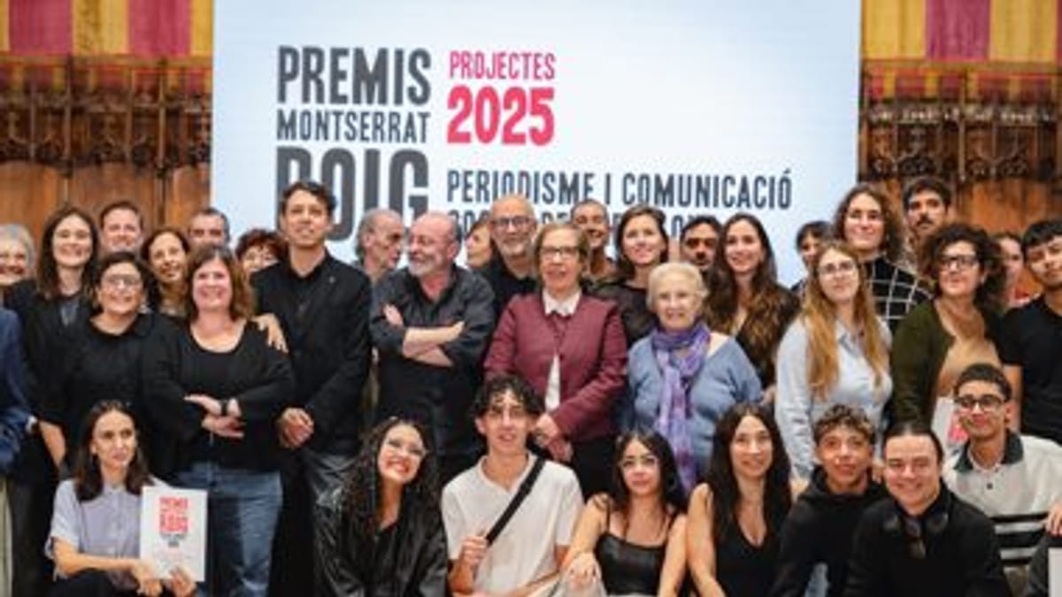 Acto de entrega de los Premios Montserrat Roig al Periodismo y la Comunicación Social de Barcelona 2025