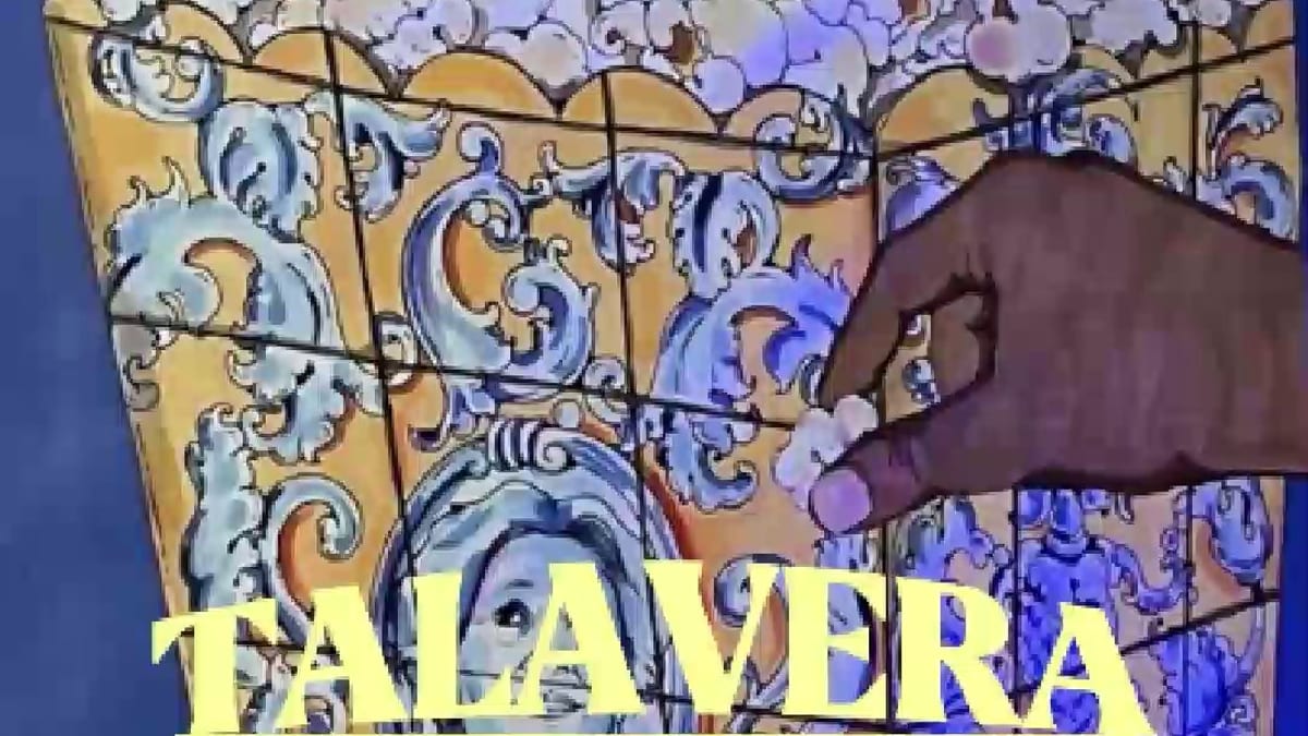 Cartel de los Premios Pávez con la frase 'Talavera: tierra de cerámica y de cine'