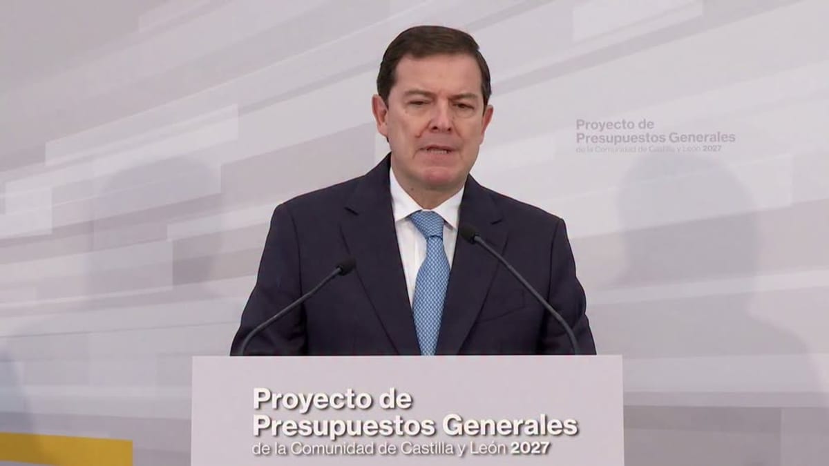Alfonso Fernández Mañueco presenta los objetivos de los Presupuestos Generales de Castilla y León 2027