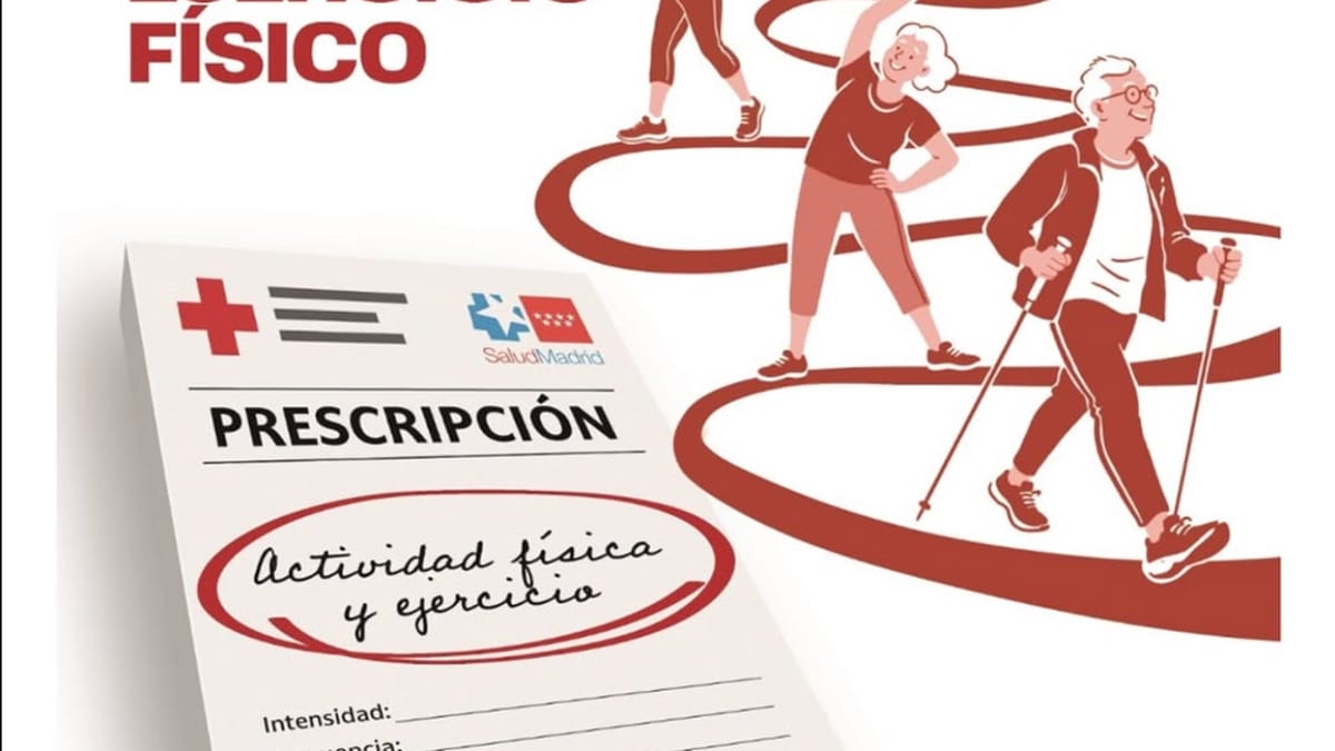 Cartel informativo del Programa de Prescripción de Actividad Física y Ejercicio Físico del Ayuntamiento de Colmenar Viejo